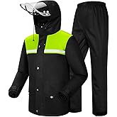 iCreek Rain Suit Waterproof Jacket and Trouser Suit Raincoat for Men and Women Outdoor All-Sport Breathable Anti-storm
