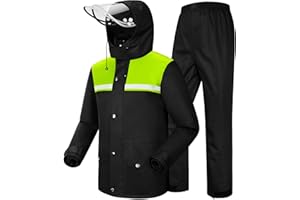 iCreek Rain Suit Waterproof Jacket and Trouser Suit Raincoat for Men and Women Outdoor All-Sport Breathable Anti-storm