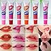 EVERMARKET Set of 6 Colors Peel Off Mask Waterproof Long Lasting Liquid Lip Gloss