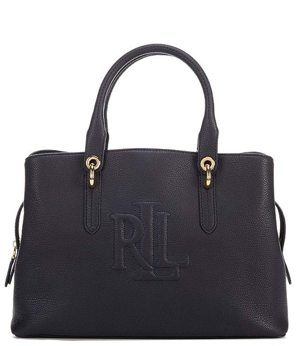 Buy Lauren Ralph Lauren Hayward Medium Embossed Leather Satchel Bag