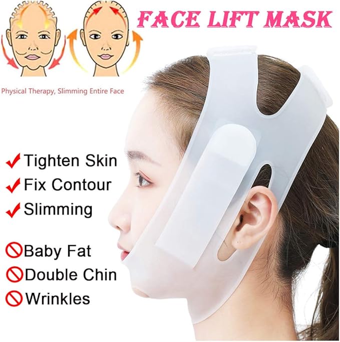 Flurries FaceLift Mask Facial Lifting Strap V Shaped Slimming Belt VLine