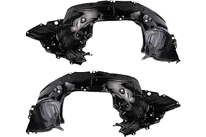 TRQ Front Inner Fender Liner Set Compatible with 2013-2019 Nissan Sentra NI1248133 NI1249133