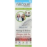 Nasopure Nasal Wash, Personal Refill Kit, “The Nicer Neti Pot” Sinus Wash Kit, Comfortable Nasal Rinse 20 Salt Packets (3.75