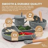 Yum Yum's Baby Weaning Set 10-Piece Grey Complete Feeding Kit view 2