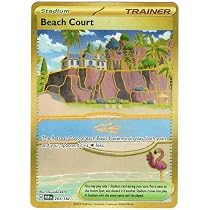 beach court pokemon card Pokemon - Beach Court 263/182 - Paradox Rift - Hyper Rare - Gold Foil