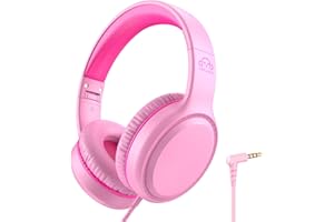 UKELALA U2 Kids Headphones, Wired Headphone for Kids Teens Adults, On Ear Headphones with Adjustable Headband, Foldable, Chil