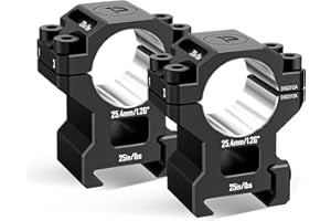 DISCOVERYOPT Precision Scope Rings, Precision Pre-lapped Riflescope Mounts for Picatinny Rails