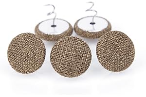 TIBOO DAY 25 Pcs Bed Skirt Pins 0.8" Upholstery Tacks Twist Pins Headliner Pins for Bedskirts Slipcovers Armrest Covers and Upholstery. (25, Brown)