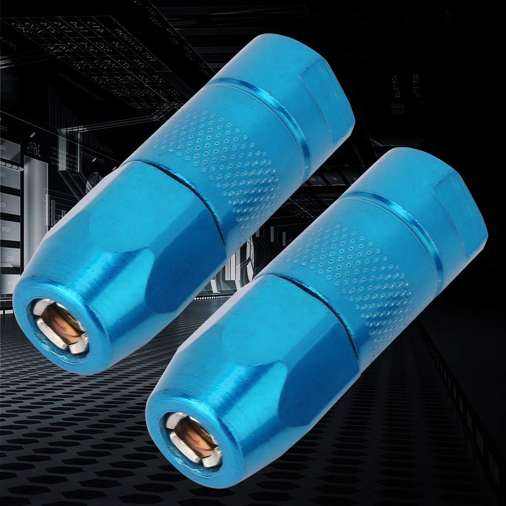 2PCS Nozzles,Grease Gun Flat Nozzles,Flat Grease Nipple Fittings,Grease Coupler for Automotive,Motorcycle,Industrial Application(blue) - Image 4