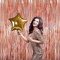 GOER 3.2 ft x 9.8 ft Metallic Tinsel Foil Fringe