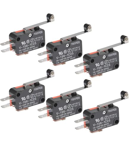 Interrupteur Fin De Course 250V 15A - Momentané - Pour Machines Industrielles - Contacts Argent - Montage Vissé