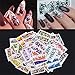BORN PRETTY 50 Sheets Nail Art Sticker Flower Rose Daisy Dream Manicure Water Transfer Decal DIY Decoration