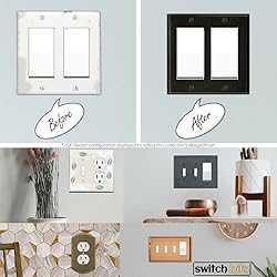Switch Hits Distressed Antique Pewter Outlet Wall