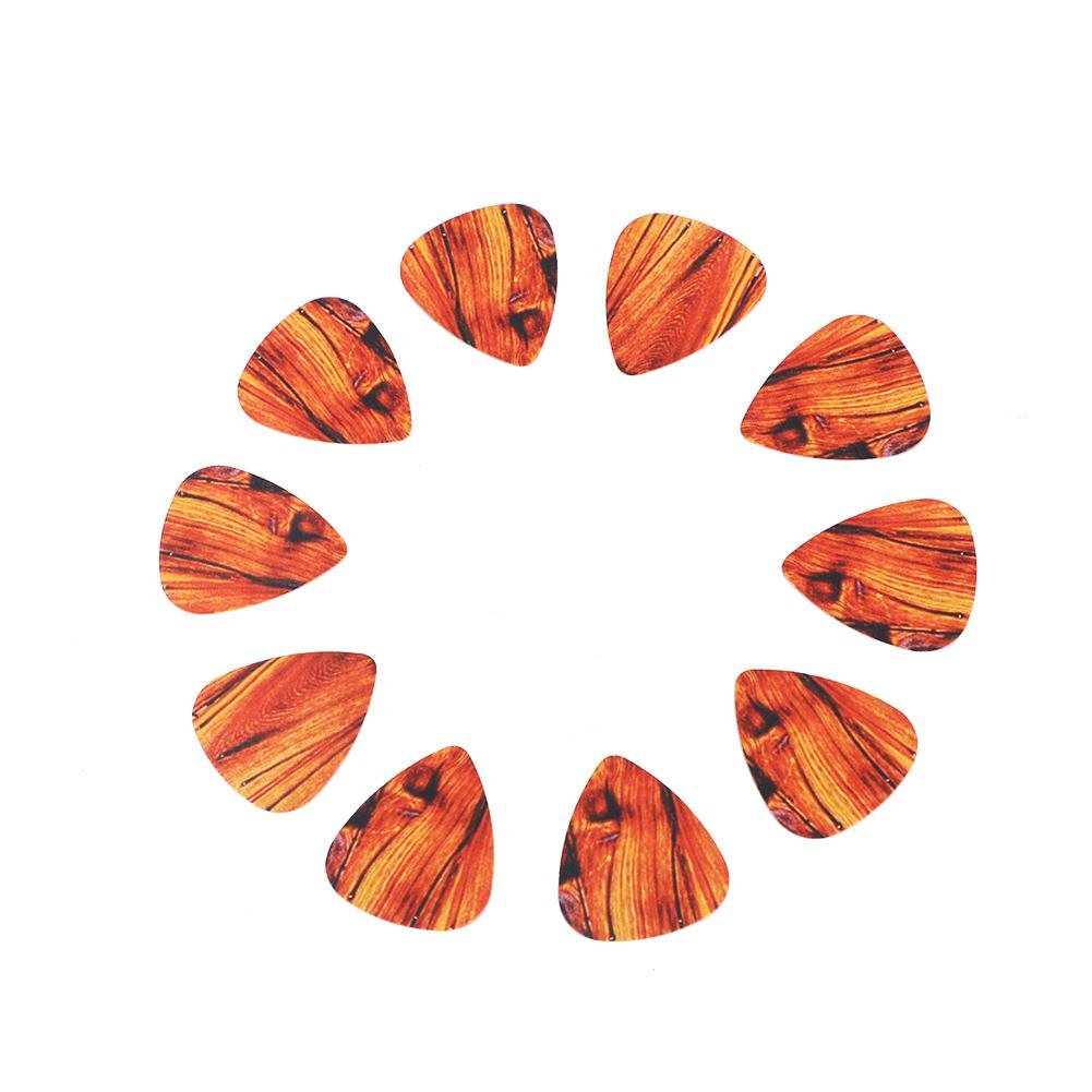 10pcs Plastic Guitar Picks, 0.38mm Plastic Picks for Bass Ukelele Pick Musical Instrument