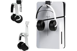 JOYTORN Headset Stand Compatible with PlayStation 5 Headset/Pulse Elite Headset(Support Charging Dock),Hanger for PS5 Headphone Stay Orgnazied on PS5 Console/Wall/Desk-White