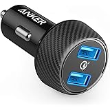 Car Charger, Anker Quick Charge 3.0 39W Dual USB Car Charger Adapter, PowerDrive Speed 2 for Galaxy S10/S9/S8/S7/S6/Plus, Not