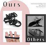 Dreamlover Hair Bands Black 50 Pieces Durable Elastic Seamless Ties view 9