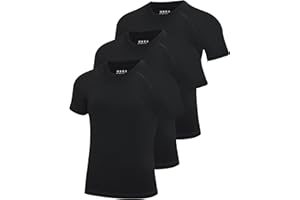 Blueleaf Boys Compression Shirt Short Sleeve Youth Basketball Football Undershirt Kids Quick Dry Athletic Base Layer T-Shirt