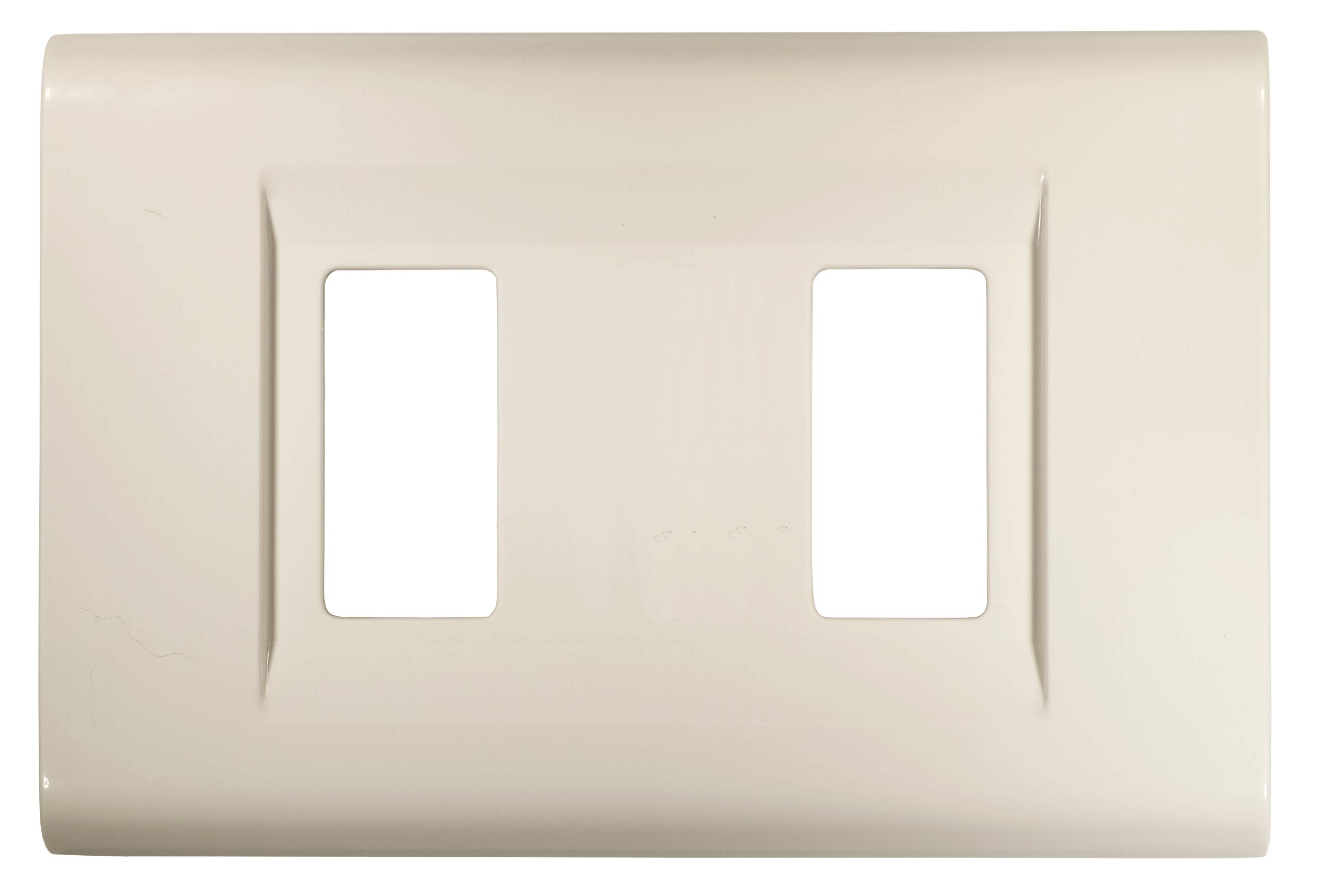 Feb 2582/WH Click Plate A 2 Modules, White