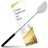 FieldSora Lotion Applicator for Back Telescopic Cream &amp; Ointment, Accurate | Reaches your whole back, 9 to 27 in. One-piece soft silicone head: no pads to replace, no cream soaked up. Washable.