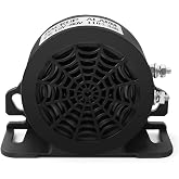 MIRKOO Backup Alarm 110dB 12V-80V DC Waterproof Industrial Heavy-Duty Backup Reverse Warning Alarm with Super Loud Beeper Tone for Truck Van Freight Car Lorry Heavy Vehicles (110dB-1PC)