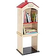 Guidecraft Free Library Exchange Book Stand: 3-Shelf Wooden Storage Bookcase, Classroom Furniture