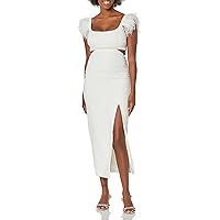halter dress midi RAYE - Printed halter neck midi satin dress main image 0