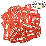 RenBa 200 Pcs Supreme Car Sticker Small Waterproof Skateboard Sticker (200 Pack)