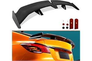 RoyalParts 54 Inch Universal Rear Spoiler, Matte Black PRO Style Trunk Wing Car Tail Spoiler W/Adhesive