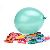 100 Premium Quality Balloons: 12 Inch Assorted Color Helium and Air Balloons Balloons for Birthdays and Events by Nexci