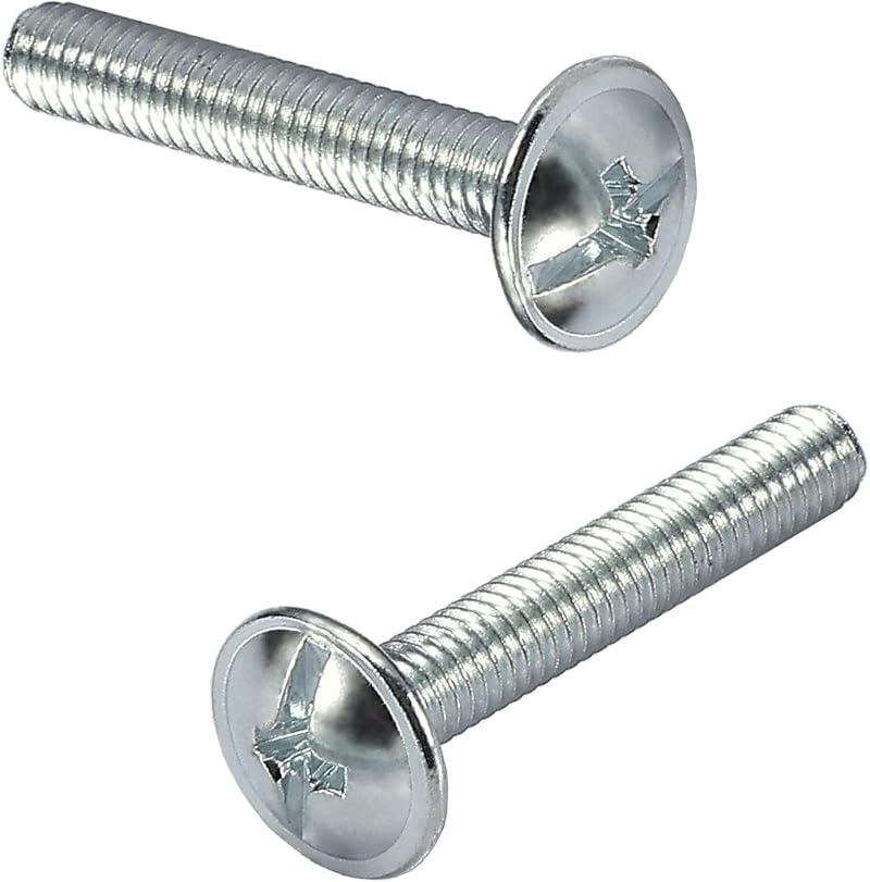 AMLOOPH M4 Cabinet Knobs Screws 50mm 30 Pack M4 Bolts for Wardrobe Drawer