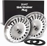 Zuvo Sink Plug Replacement 78mm Stainless Steel Strainer Silver view 2