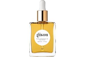 Gisou Honey Infused Hair Oil - Hydrating & Frizz Control Treatment with Mirsalehi Honey, Adds Shine & Heat Protectant for All Hair Types, 1.7 Fl Oz