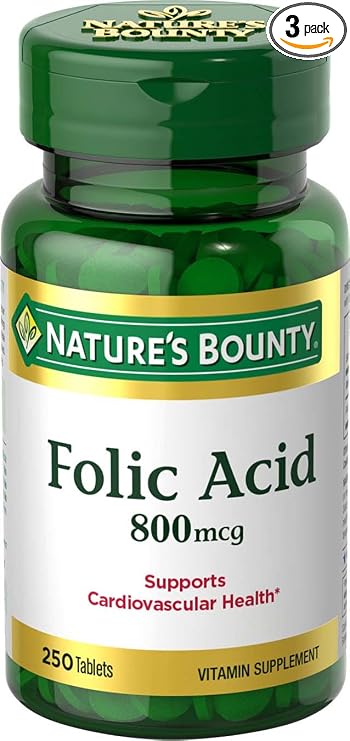 Nature's bounty folic acid - 800 mcg - tablets other ingredients: dicalcium phosphate, cellulose (plant origin), maltodextrin (074312028434)