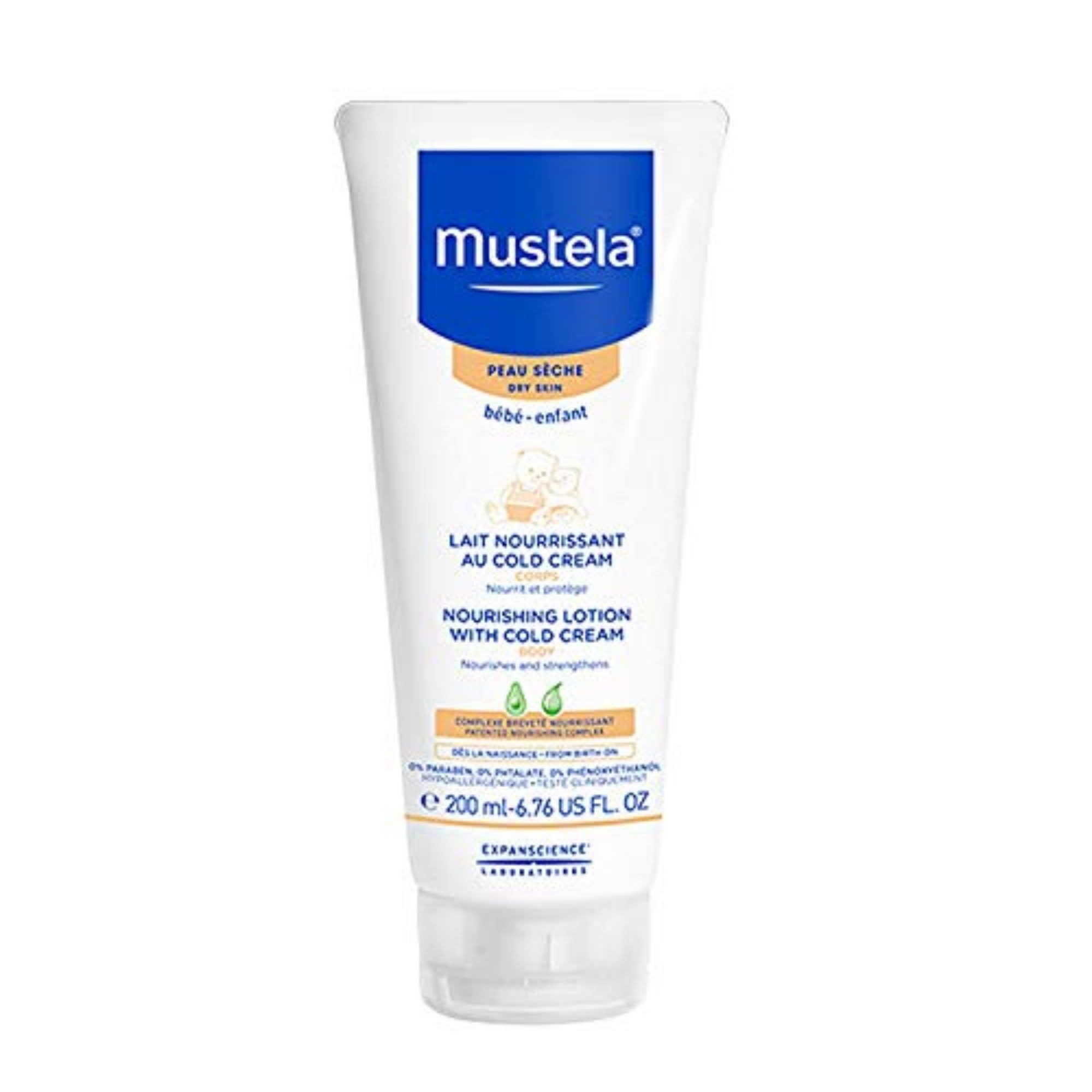 Mustela PS LAIT NOURRISSANT AU COLD CREAM 200 ML/PS VOEDENDE MELK MET COLD CREAM 200 ML