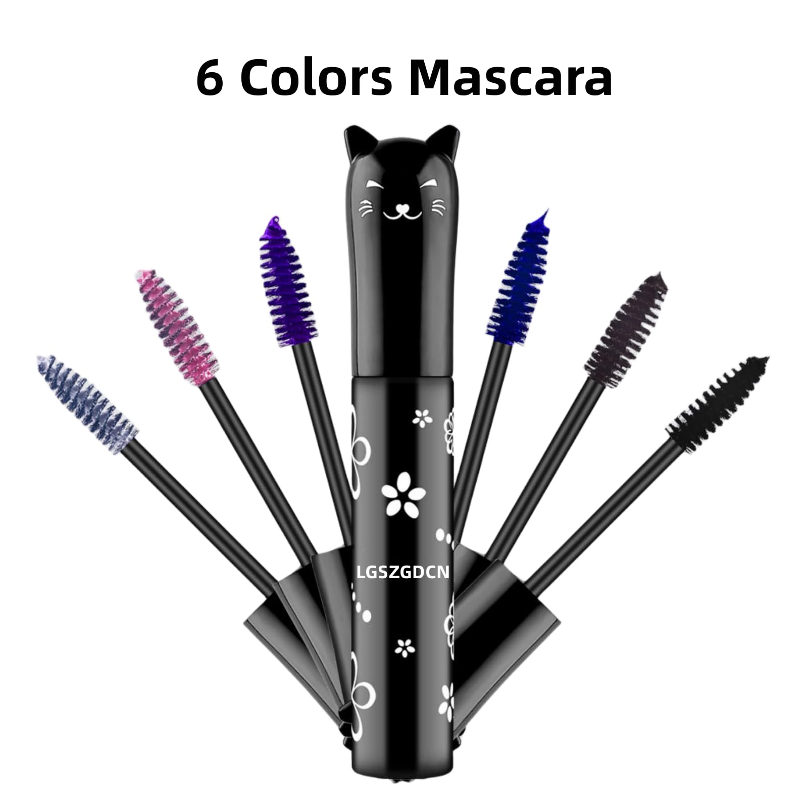 LGSZGDCN White Lashes volume mascara Extensions Makeup Lash Waterproof Fast Dry Eyelashes Curling Lengthening Primer Party Stage Use