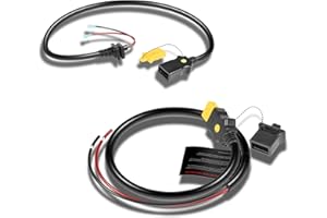 Bzumperyz 1903017 3-Foot Battery End Cable & 3393202 Downrigger Power Cable Motor Side Cable for Cannon Electric Downriggers 