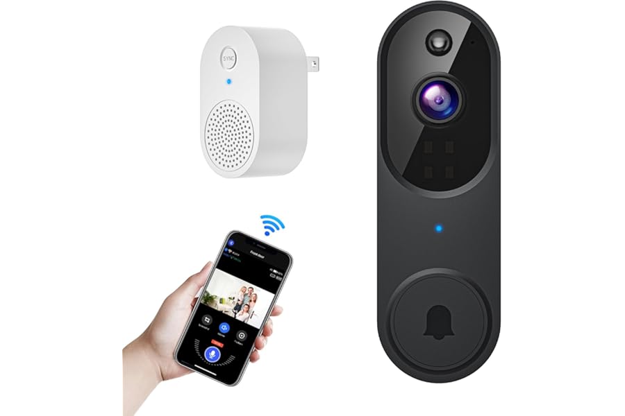 Wireless Video Doorbell Camera with Two-Way Audio