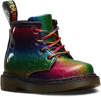 girls rainbow doc martens