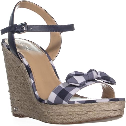 michael kors wedges navy