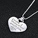Grandma Heart Pendant Necklace - Grandma a blessing of love and gift from above - Family Necklace