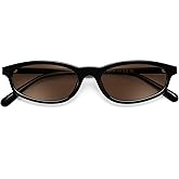 FEISEDY Small Oval Sunglasses for Women Men, Cat Eye 90s Y2k Sunnies, Lightweight Narrow Shades Trendy Glasses B9169