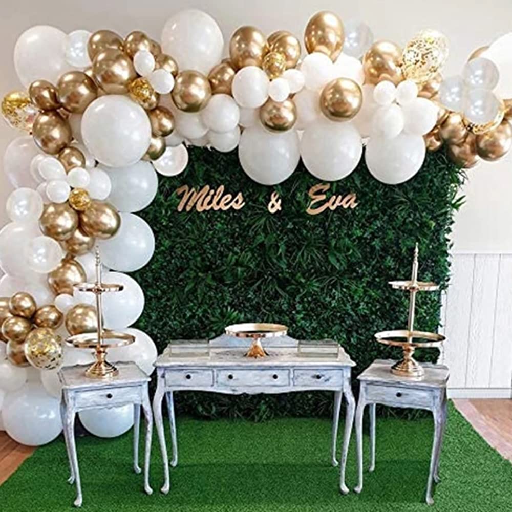 Buy Gold Balloons Arch Kit,AivaToba Gold and White Balloons Garland Birthday Party Decorations