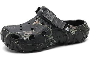 SECHRITE Men's Clogs Athletic Sports Outdoor Sandals Water Beach Shoes Slippers Sandals Lightweight Comfortable Breathable with Adjustable Back Strap - River Edge