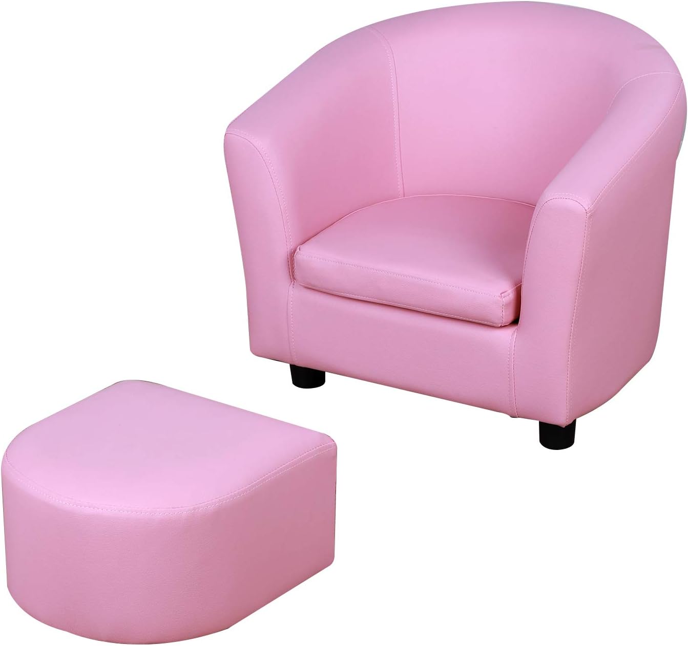 Sillón infantil de PVC para niños, diseño de pies