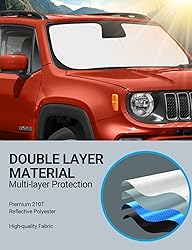 Proadsy 2024 Upgrade Front Windshield Sun Shade