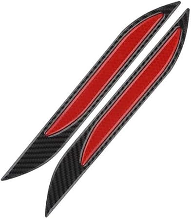 Amazon Tommyfield 反射ステッカー 反射板 車 反射 ステッカー リフレクター シール 傷隠し 汎用 カーボン 黒 赤 赤 ステッカー デカール 車 バイク