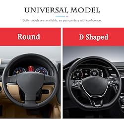 Car Steering Wheel Cover, Universal Microfiber PU