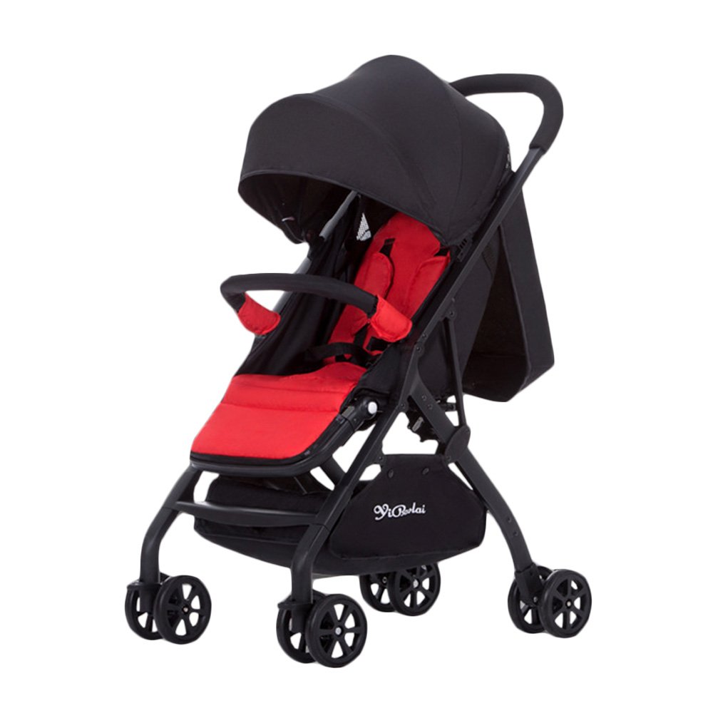 背面ベビーカー 軽量 バギー 通気性良い 片手開閉タイプ ベビーカー ブレーキ付き 折りたたみ簡単 ブラック 車トランク収納可 4輪ベビーカー 6 36ヶ月 B07dp14zn7 背面ベビーカーバギー メーカー直売 Elradarrenca Cl