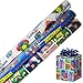 Birthday Gift Wrap - Gift Wrapping Paper - Premium Gift Wrap - 2.5 FT x 10 FT per Roll , Includes 3 Bows, 2 Ribbons
